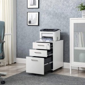 Komoda biurowa, zamykana szafka na dokumenty, z 3 szuf 2