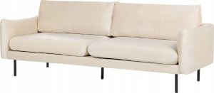 Beliani Sofa 3-osobowa welurowa jasnobeżowa VINTERBRO 4