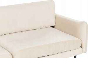 Beliani Sofa 3-osobowa welurowa jasnobeżowa VINTERBRO 7
