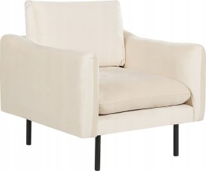 Beliani Zestaw wypoczynkowy z otomaną welurowy jasnobeżowy VINTERBRO 7