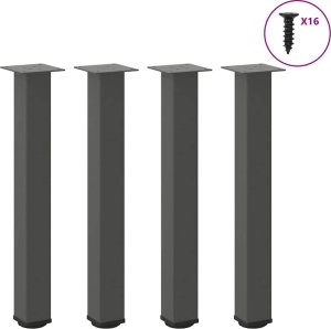 Nogi do stolika kawowego, 4 szt., antracyt, 72-74 cm, stal  Lumarko! 1