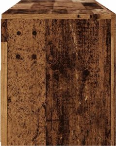 vidaXL Szafka pod TV z oświetleniem LED, stare drewno, 120x35x40 cm 8