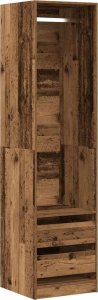 vidaXL Szafa, stare drewno, 50x50x200 cm, materiał drewnopochodny 1