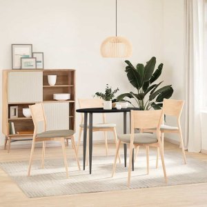 vidaXL Blat do stołu, brązowy, 80x40x2 cm, lite drewno dębowe, owalny 3