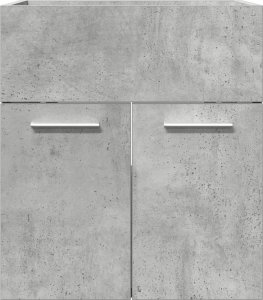 vidaXL Szafka pod umywalkę, szarość betonu, 41x38,5x46 cm 4