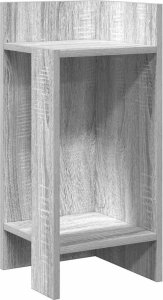 vidaXL Stoliki boczne 2 szt. z półką, szary dąb sonoma, 25,5x27x60 cm 4