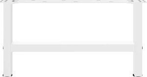 vidaXL Nogi do stolika kawowego, białe, 2 szt., 70x(30-31) cm, stal 4