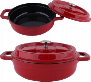 Garnek holenderski DUTCH OVEN ZILAN Żeliwo Scarlet Chef 2,1L 2