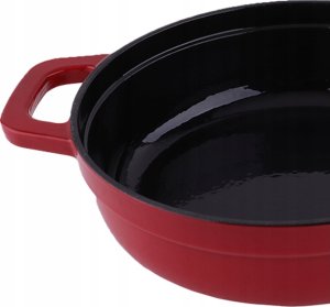 Garnek holenderski DUTCH OVEN ZILAN Żeliwo Scarlet Chef 2,1L 3