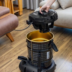 UNIWERSALNY MOCNY ODKURZACZ PRZEMYSŁOWY BEZWORKOWY NADMUCH 21L 2400W 5