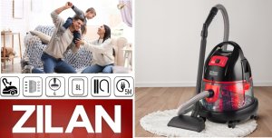 ODKURZACZ WODNY MEGA MOC NADMUCH TURBOSZCZOTKA AQUA 8l BEZWORKOWY 2000W 13