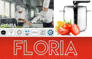 Floria SZYBKOWAR GARNEK CIŚNIENIOWY turecki STAL GAZ INDUKCJA 12LT 13