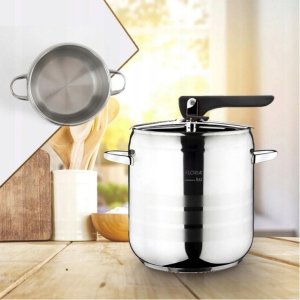 SZYBKOWAR 7LT+ GARNEK 5LT ZESTAW STAL GAZ INDUKCJA 11