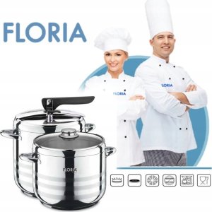 SZYBKOWAR 7LT+ GARNEK 5LT ZESTAW STAL GAZ INDUKCJA 6