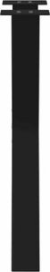 vidaXL Nogi do stołu jadalnego, 2 szt., czarne, 60x(72-73) cm, stal 11