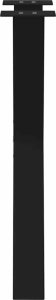 vidaXL Nogi do stołu jadalnego, 2 szt., czarne, 60x(72-73) cm, stal 6