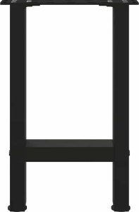 vidaXL Nogi do stolika kawowego, czarne, 2 szt., 28x(42-43) cm, stal 5