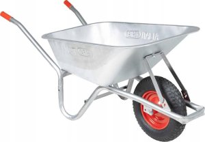vidaXL Taczka, 90 L, 150 kg, galwanizowana stal i plastik 1