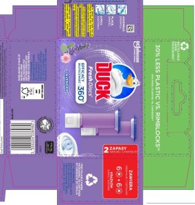 Duck Fresh Dick Zapas Krążek Żelowy do Wc 2x36ml Lavender.. 13