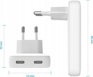 Ładowarka Fixed FIXED Slim GaN Travel Charger - ładowarka GaN USB-C z Power Delivery 45W biała - Gwarancja bezpieczeństwa. Proste raty. Bezpłatna wysyłka od 170 zł. 3