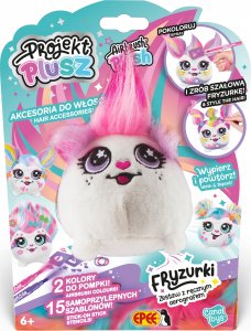Maskotka Projekt Plusz Fryzurki - Zestaw z ręcznym aerografem Różyczka 2