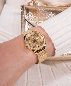 Zegarek Guess Zegarek damski Guess GW0748L2 CYRKONIE złoty 8