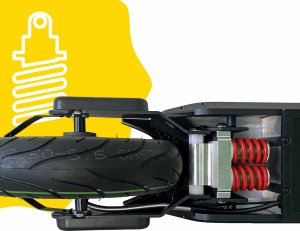 Hulajnoga elektryczna XRIDER M10 Pro - Aplikacja KERS 1000W PEAK  bateria LG 9