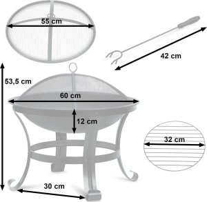 Palenisko ogrodowe Berdsen Palenisko ogrodowe 60 cm BD-880 3