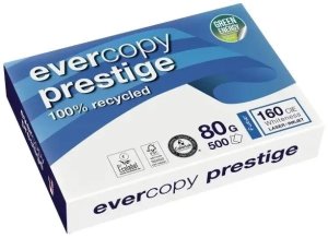 Evercopy prestige recycled paper white a4 80g  - ream of 500 sheets 2