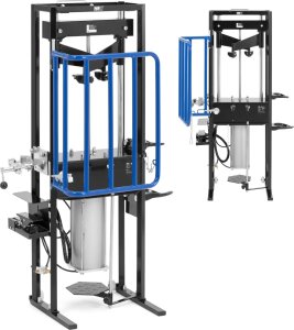 Ściągacz pneumatyczny do sprężyn 410 mm śr. 105-180 mm 1 t 8 bar Ściągacz pneumatyczny do sprężyn 410 mm śr. 105-180 mm 1 t 8 bar 1