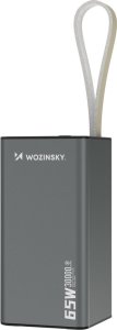 Powerbank Wozinsky K65+ 65W 30000mAh 2x USB-C, 1x USB-A 65W - czarny 1