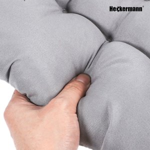 Heckermann Ławka ogrodowa z poduszkami metalowa HM-125 5