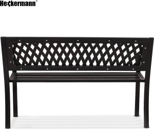 Heckermann Ławka ogrodowa z poduszkami metalowa HM-125 6