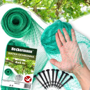 Siatka ochronna przeciw ptakom Heckermann 4x6m 1