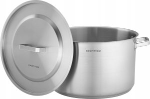 Technica Garnek niski 31,4 l o średnicy 400 mm z pokrywką ze stali nierdzewnej | TECHNICA, Platinum Line 2