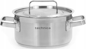 Technica Garnek niski 3,3 l o średnicy 200 mm z pokrywką ze stali nierdzewnej | TECHNICA, Platinum Line 1