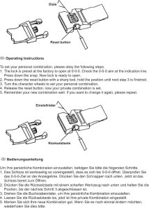 UNIWERSALNY PAS ZABEZPIECZAJĄCY DO WALIZKI SPINAJĄCY NA SZYFR DUNLOP 200x5CM 3