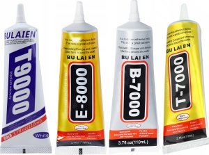 Zestaw 4 Klei Klej Uniwersalny T-9000 T-7000 E-8000 B-7000 do Montażu 110 ml Techrebal 1