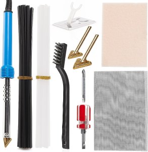 Spawarka Plastiku Lutownica Żelazko 80W Zestaw 9 Elementów Spoiwa Techrebal 1