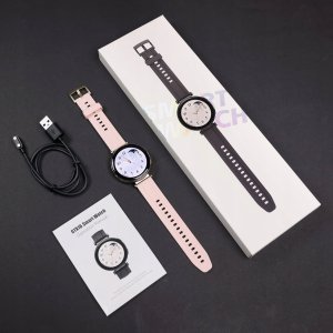 Smartwatch Damski Zegarek - Wodoodporny Rozmowy Menu PL - Złoty dla Kobiety 5