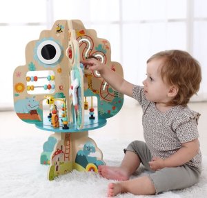 DREWNIANE Drzewko Edukacyjne Sensoryczne 11