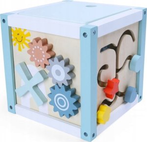 Drewniana kostka edukacyjna sensoryczna 11