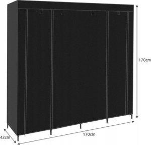 Szafa Tekstylna Składana 170x170 cm 3