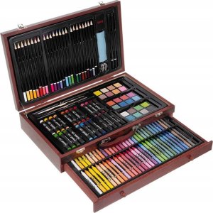 Zestaw plastyczny do malowania w walizce 142 elementy 5