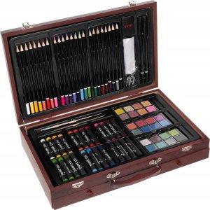 Zestaw plastyczny do malowania w walizce 142 elementy 6