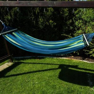 Hamak Wiszący Ogrodowy 2 Osobowy z Linkami XXL 4