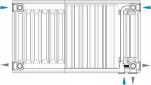 Grzejnik stalowy INVENA CV22 600x1000 V 22 Dolny 48h 10