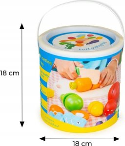 Drewniane owoce i warzywa na rzep 13 elementów 13