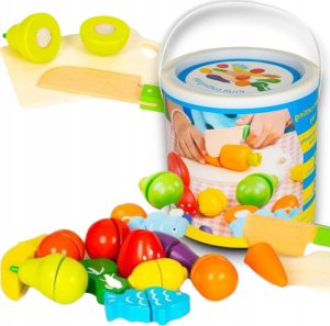 Drewniane owoce i warzywa na rzep 13 elementów 8