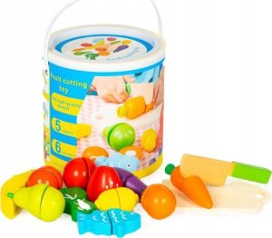 Drewniane owoce i warzywa na rzep 13 elementów 9